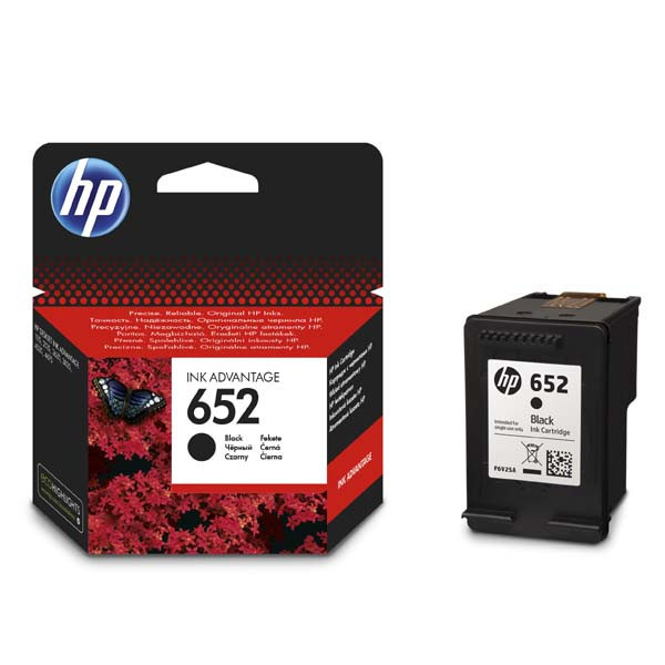 HP originální ink F6V25AE, HP 652, black, blistr, 360str., HP Deskjet IA 4535, 4675, 1115, 2135,