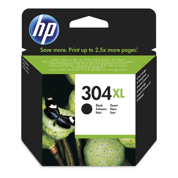 HP originální ink N9K08AE, HP 304XL, black, 300str., 5.5ml, HP DeskJet 2620,2630,2632,2633,3720,