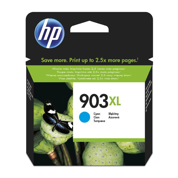 HP originální ink T6M03AE, HP 903XL, cyan, blistr, 825str., 9.5ml, high capacity, HP Officejet 6