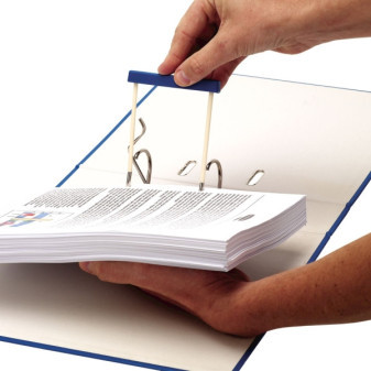 Archivační spona Fellowes PRO s přenašečem, délka 100 mm, (50ks), modrá