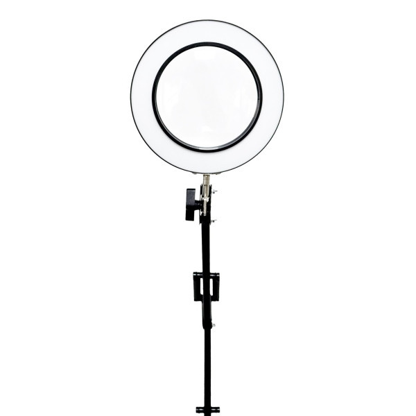 Platinet stolní LED lampa Magnify 10W stmívatelná s lupou, černá