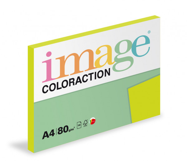 Farebný papier IMAGE Rio - reflexná zelená, A4, 80g, 100 listov (NeoGr)