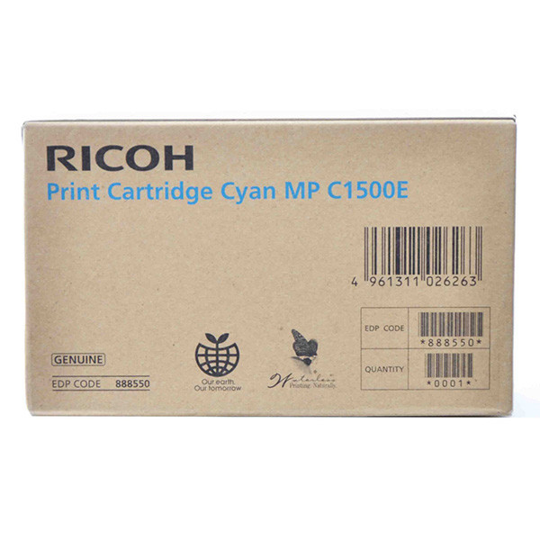 Ricoh originální ink 888550, cyan, 3000str., Ricoh MP C 1500