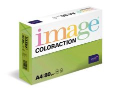 Papier kolorowy IMAGE Java - średni zielony, A4, 80g, 500 ark.