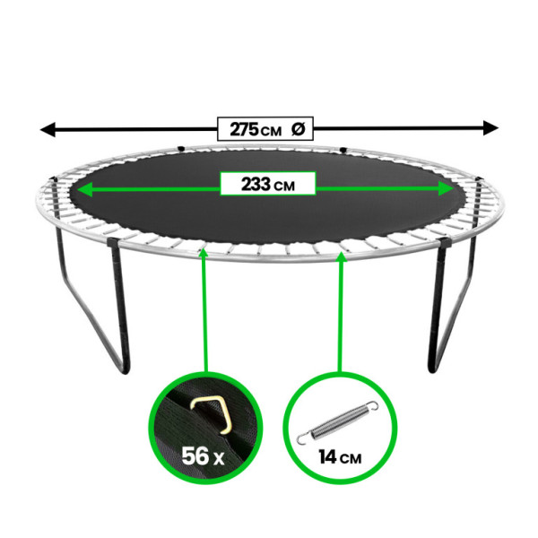 Aga Odrazová plocha k trampolíně 275 cm (56 ok)