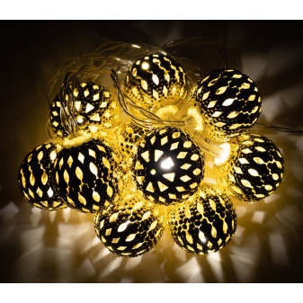 Linder Exclusiv Vánoční LED osvětlení 10 červených koulí Teplá bílá