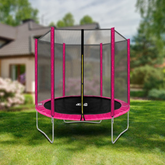 Aga SPORT TOP Trampolína 180 cm Růžová + ochranná síť