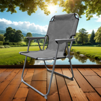 Linder Exclusiv Skládací křeslo PO2600DG Šedé
