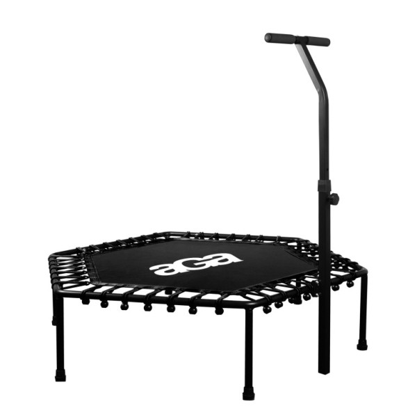 Aga FITNESS Trampolína 130 cm Černá + madlo
