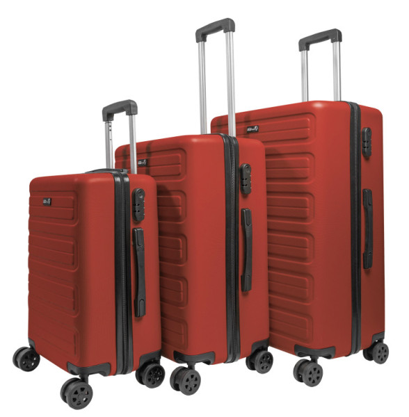 Aga Travel Sada cestovních kufrů MR4657 Červená