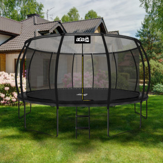 Aga SPORT EXCLUSIVE Trampolína 500 cm Černá + ochranná síť + žebřík