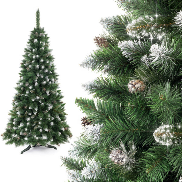 Aga Vánoční stromeček Borovice 180 cm Crystal stříbrná