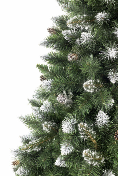 Aga Vánoční stromeček Borovice 150 cm Crystal stříbrná