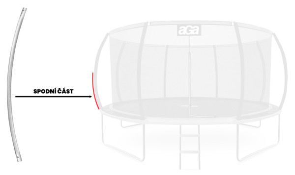Aga Stojná tyč na trampolínu EXCLUSIVE 305/366/430/500 cm - spodní část
