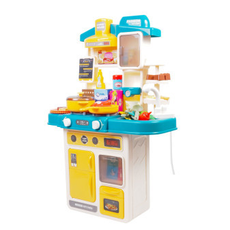 Aga4Kids Plastová kuchyňka MR6132 Žlutá/Modrá