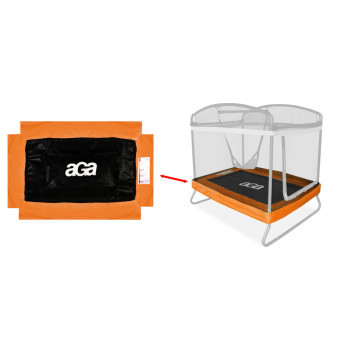 Aga Kryt pružin na obdélníkovou trampolínu 122x183 cm Oranžový