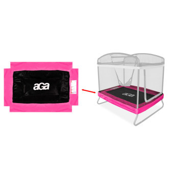 Aga Kryt pružin na obdélníkovou trampolínu 122x183 cm Růžový