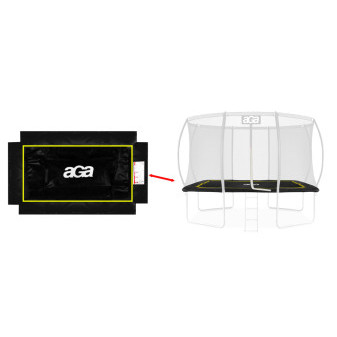 Aga Kryt pružin na obdélníkovou trampolínu 244x335 cm Černá/Žlutá