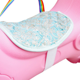 Aga4Kids Plastový houpací koník 2v1 DS3803 Růžový