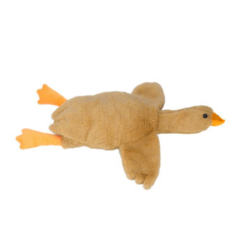 Aga4Kids Plyšový polštář Husa Hnědá 90 cm