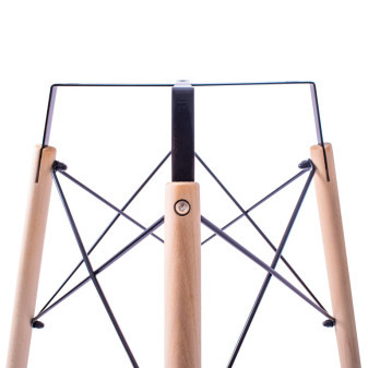 Aga Jídelní stůl 60 cm Černý