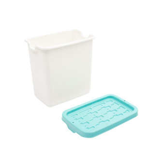 Doloni Úložný box s víkem 28x18,6x27,2 Bílý/Tyrkysový