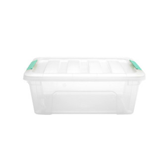 Doloni Úložný box s víkem 42x27x16 Transparentní