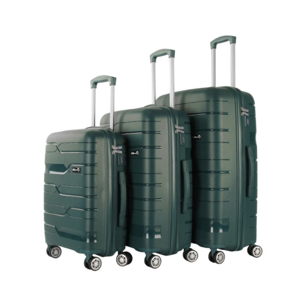 Aga Travel Sada cestovních kufrů MR4680 Tmavě zelená