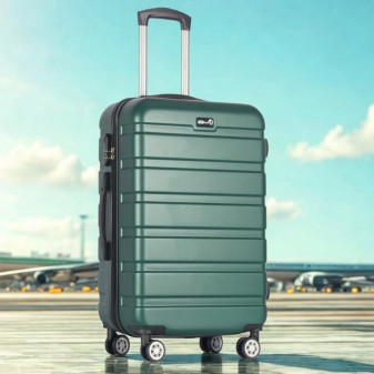 Aga Travel Cestovní kufr 66x46x27cm Tmavě zelená