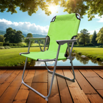 Linder Exclusiv Skládací křeslo PO2600LG Zelené