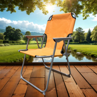 Linder Exclusiv Skládací křeslo PO2600O Oranžové