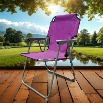 Linder Exclusiv Skládací křeslo PO2600L Fialové