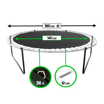 Aga Odrazová plocha k trampolíně 180 cm (36 ok)