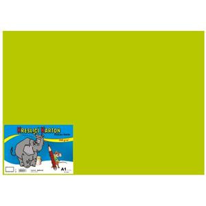 Kresliaci kartón farebný A1 10ks 180g zelený