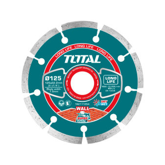 Kotouč diamantový řezný segmentový, Fast cut, suché i mokré řezání, 125mm, industrial