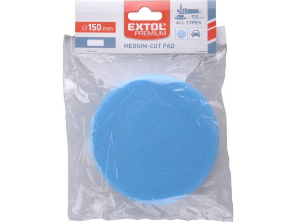 kotouč leštící pěnový, T60, modrý, ?150x30mm, suchý zip ?125mm