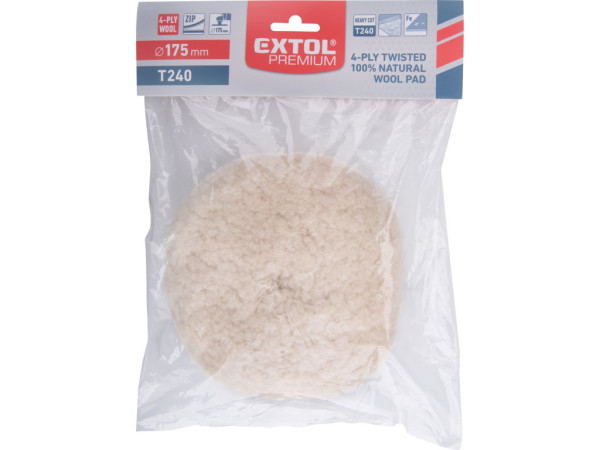 kotouč leštící vlněný, oboustranný, T240, ?230mm, 4ply 100% vlna