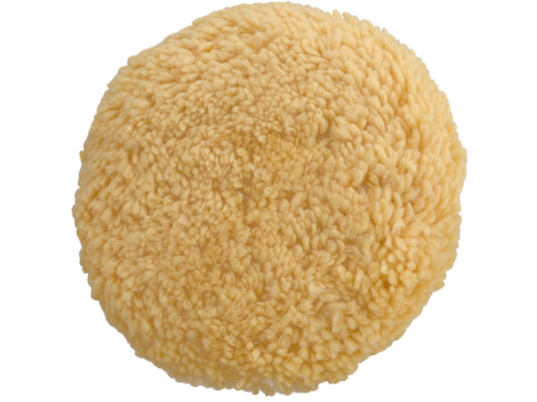 kotouč leštící vlněný, žlutý, T180, ?190mm, 1ply vlna 50/50, suchý zip ?150mm