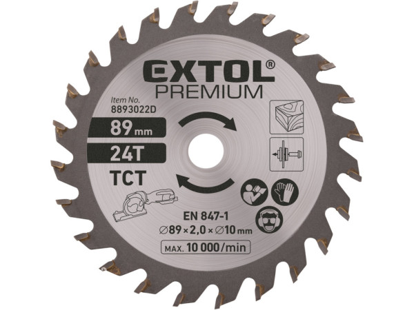 kotouč pilový s SK plátky, ?89×2,0×10mm, 24T