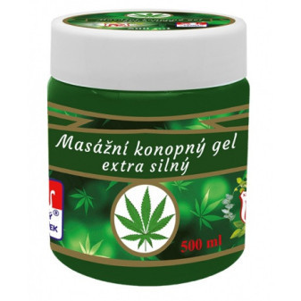 Konopný gel Cannabis, extra silný, 500 ml