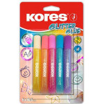 Kores Glitter Glue pastel, 10,5 ml, 5 barev (75001)