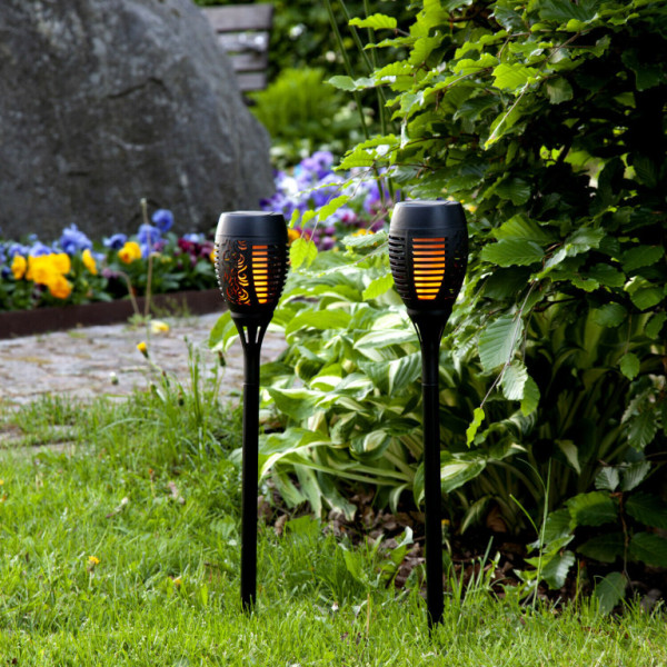 Kynast Zahradní LED solární svítidlo pochodeň s efektem plamene 78 cm