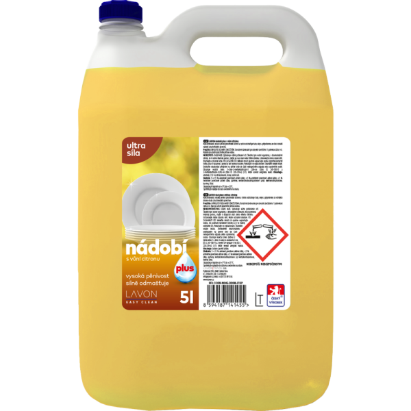 LAVON nádobí PLUS LEMON 5L