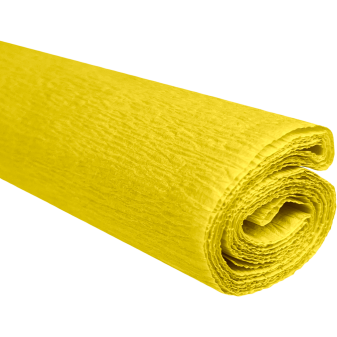 Krepový papír citronový 0,5x2m C04 28 g/m2