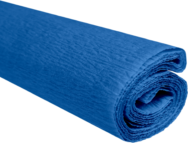 Krepový papír blankytný modrý 0,5x2m C23 28 g/m2