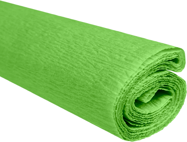 Krepový papír limetkově zelený  0,5x2m C29 28 g/m2