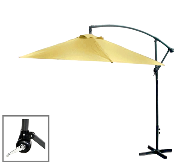 Linder Exclusiv Zahradní slunečník konzolový 300 cm Béžový
