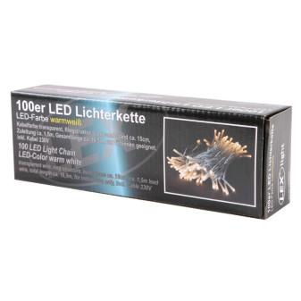 Linder Exclusiv Vánoční řetěz 100 LED Teplá bílá