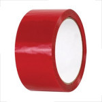 Lepicí páska červená, akrylátové lepidlo, š.48mm, 38 mic., 66