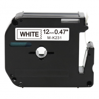 Alternativní páska Brother MK-231, 12mm x 8m, černý tisk / bílý podklad